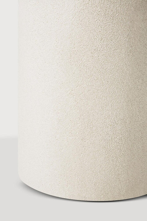 Elements Dining Table - Microcement - Off White - round 35.5"