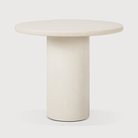Elements Dining Table - Microcement - Off White - round 35.5"