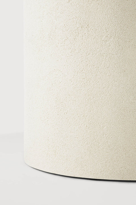 Elements Dining Table - Microcement - Off White - round 49"