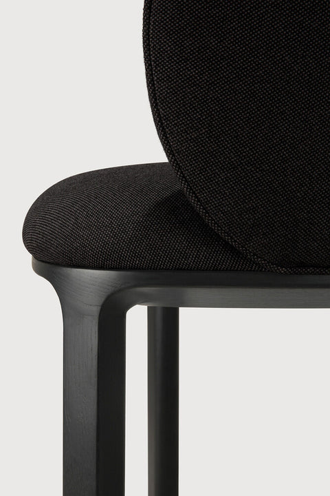 Unda Dining Chair - Charcoal - Black Oak