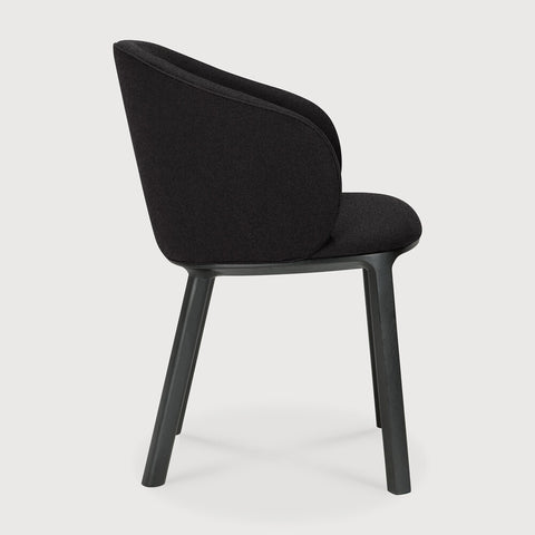 Unda Dining Chair - Charcoal - Black Oak