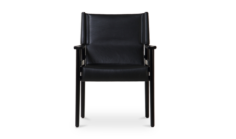 Remy Arm Chair Black Leather