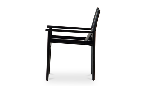 Remy Arm Chair Black Leather