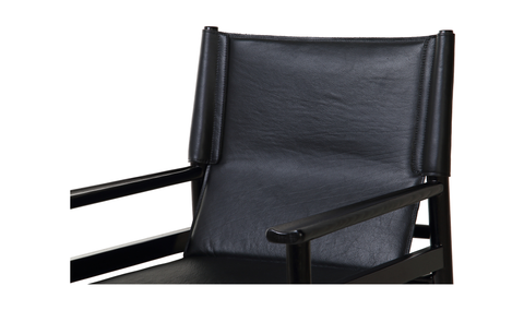 Remy Arm Chair Black Leather
