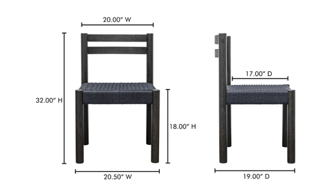 Finn Dining Chair Black