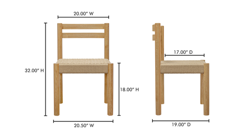 Finn Dining Chair - Natural