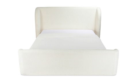 sophia queen bed - white