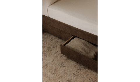 Sophia King Storage Bed Brown