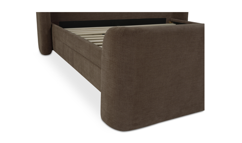 Sophia King Storage Bed Brown
