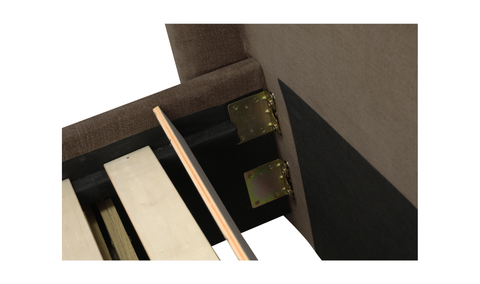 Sophia King Storage Bed Brown