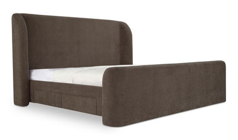 Sophia King Storage Bed Brown