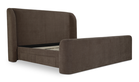 Sophia King Storage Bed Brown