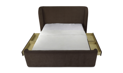 Sophia King Storage Bed Brown