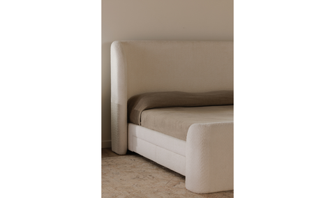 sophia king bed - white