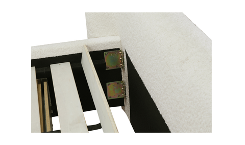 sophia king bed - white