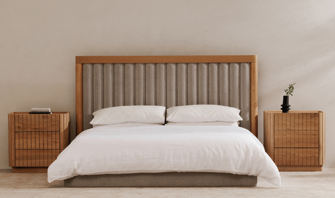 Nina Queen Bed - Grey