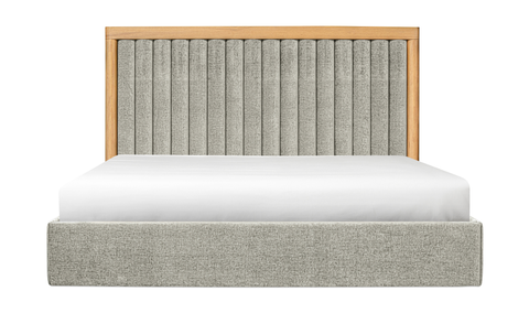 Nina Queen Bed - Grey