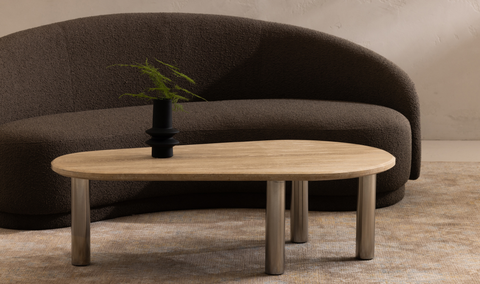 Fia Coffee Table - Beige Travertine