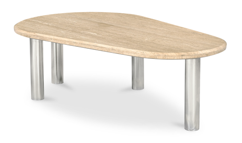 Fia Coffee Table - Beige Travertine