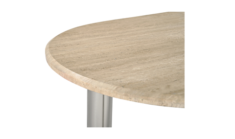 Fia Dining Table - Beige Travertine