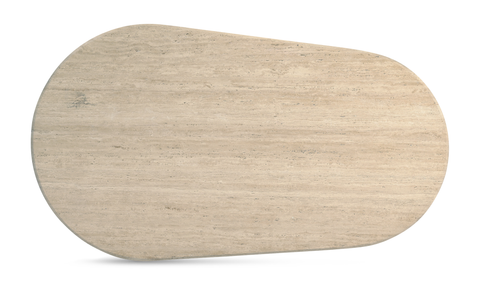 Fia Dining Table - Beige Travertine