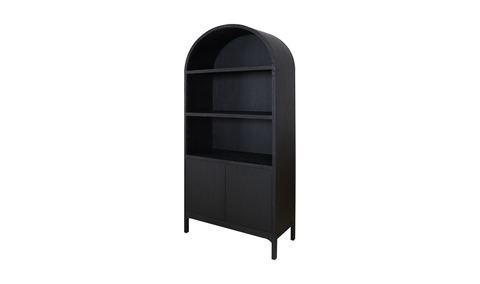 Wilde Display Cabinet Black Oak