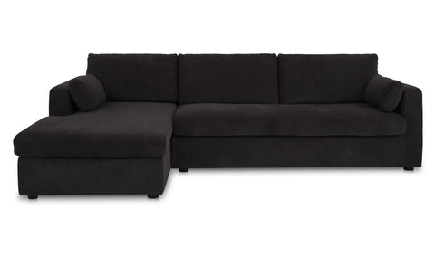 Burrow Sleeper Sectional With Storage Chaise Black