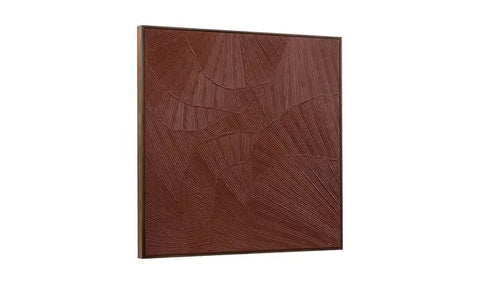 Flutter Framed Painting Maroon