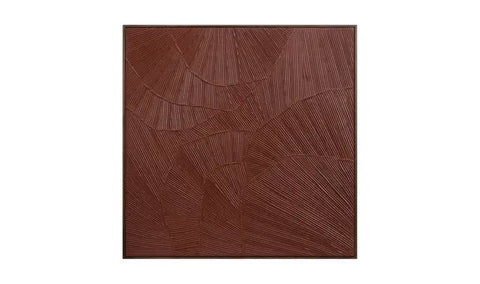 Flutter Framed Painting Maroon