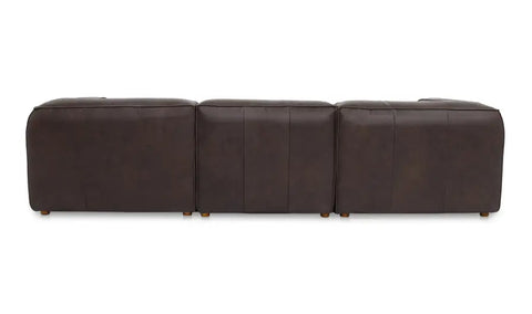 Form Signature Modular Sectional Espresso Brown Leather