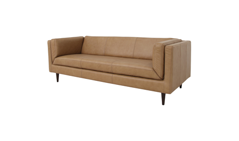 Woods Sofa Tan Leather