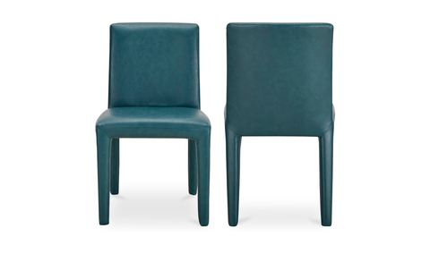 Monte Dining Chair Teal Vegan Leather