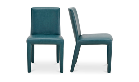 Monte Dining Chair Teal Vegan Leather
