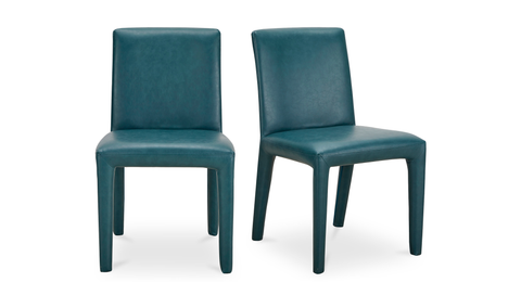 Monte Dining Chair Teal Vegan Leather