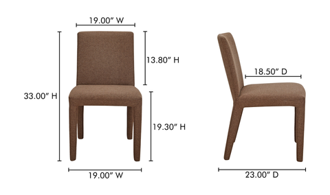 Monte Dining Chair Brown
