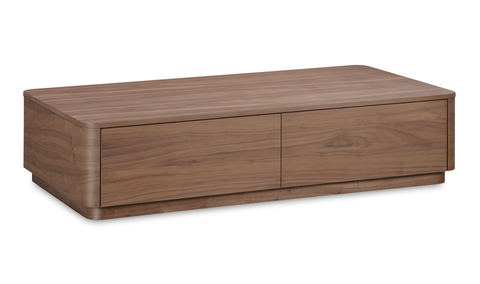 Round Off Coffee Table Walnut Brown