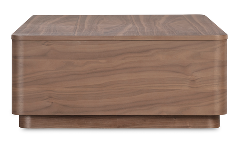 Round Off Coffee Table Walnut Brown