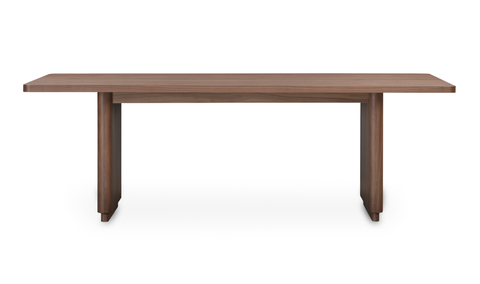 Round Off Small Dining Table Walnut Brown