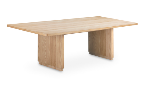 Round Off Large Dining Table Natural Oak