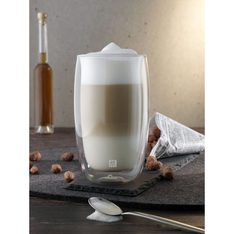 Sorrento Double Wall Glassware - 2 Pc Latte Glass - 11.8 Oz