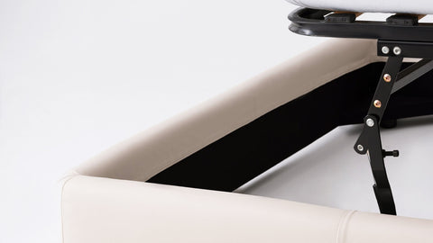 Cello Frame Storage Bed - Leather
