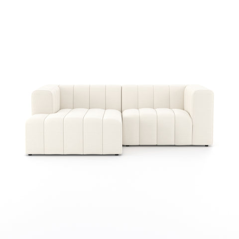 Langham Channeled 2Pc LAF Sectional-Fayette Cloud