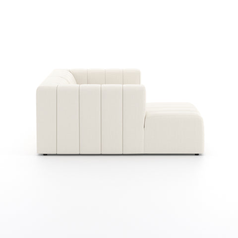 Langham Channeled 2Pc LAF Sectional-Fayette Cloud