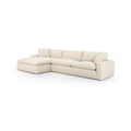 Plume 2Pc Sectional LAF Chaise 106"- Thames Cream