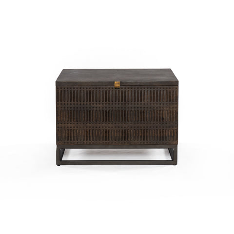 Kelby Storage Bunching Table-Gunmetal