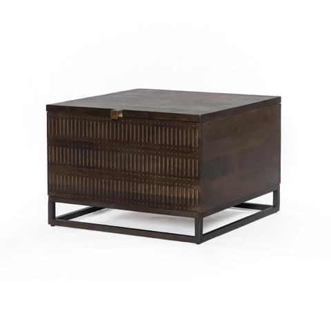 Kelby Storage Bunching Table-Gunmetal