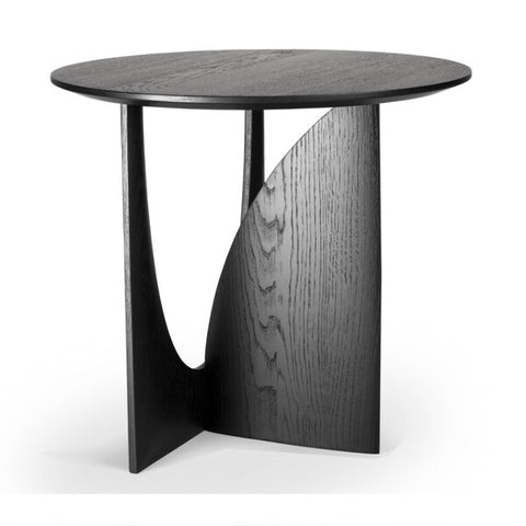 Geometric Side table - Black Oak
