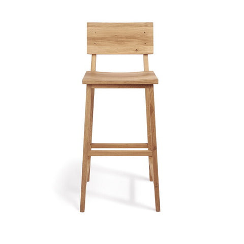 N4 bar stool - Oak - Varnished