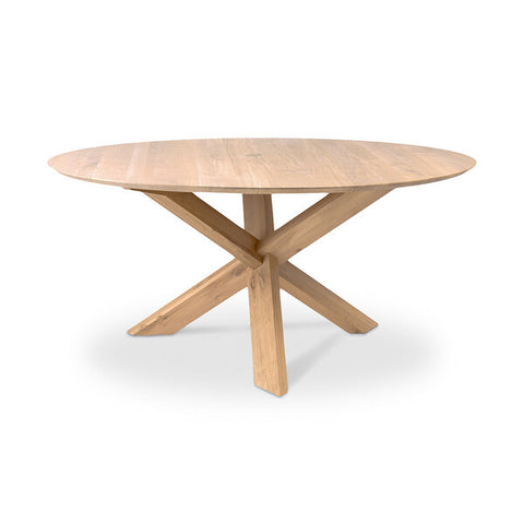 Circle dining table,64.5" - Oak