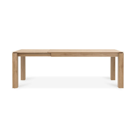 Slice extendable dining table,63/94.5" - Oak